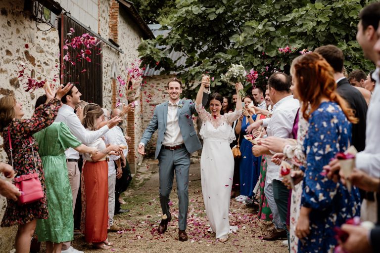 Sunset Ribbons and Rose Petals: A Loire Valley Wedding Story