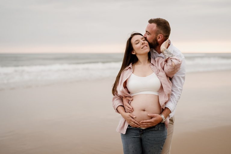 A Seaside Maternity Photoshoot in France